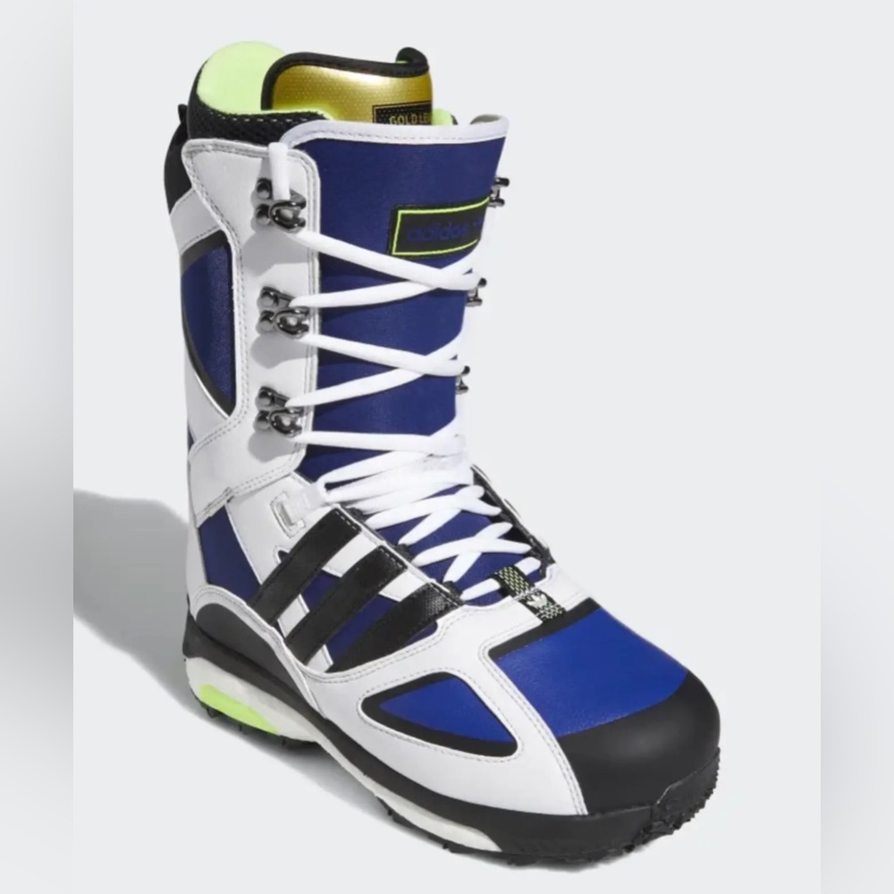 NIB MENS ADIDAS TACTICAL LEXICON ADV SNOWBOARD BOOTS $350 9.5 White black green